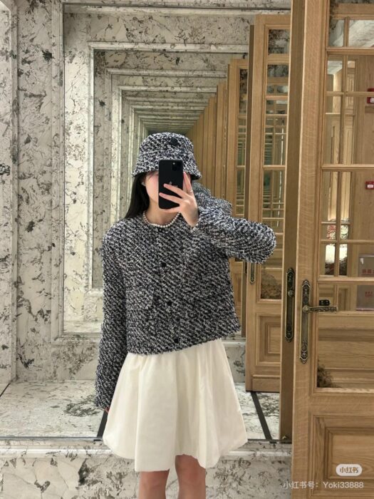 몽클레르 Dauphin 트위드 쇼트 다운 자켓 레플리카 미러급 SA급 S급 고퀄리티 하이엔드 최상급 의류 [여성] 4