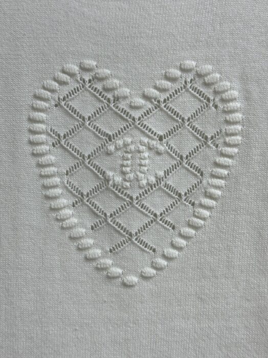 샤넬 하트 홀로우 반팔 화이트 레플리카 미러급 SA급 S급 고퀄리티 하이엔드 최상급 의류 [여성] 5