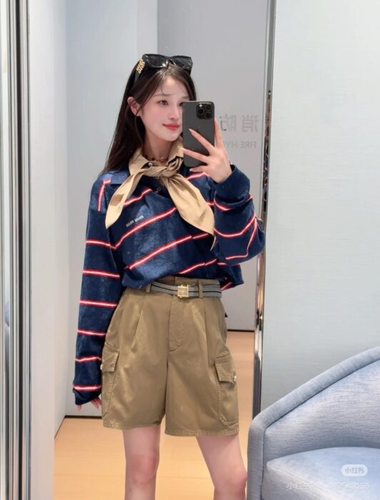 미우미우 반바지 팬츠 (아미그린) 레플리카 미러급 SA급 S급 고퀄리티 하이엔드 최상급 의류 [남성여성공용] 15