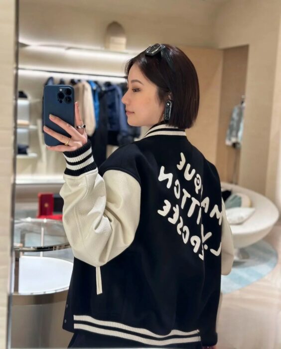 루이비통 LV로고 이음 배색 자켓 블랙 레플리카 미러급 SA급 S급 고퀄리티 하이엔드 최상급 의류 [남성여성공용] 2