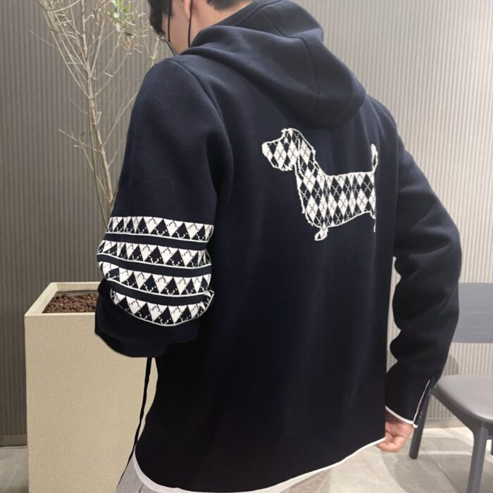 톰브라운 코튼 헥터 자카드 후드 집업 (네이비,그레이) 레플리카 미러급 SA급 S급 고퀄리티 하이엔드 최상급 의류 [남성여성공용] 17