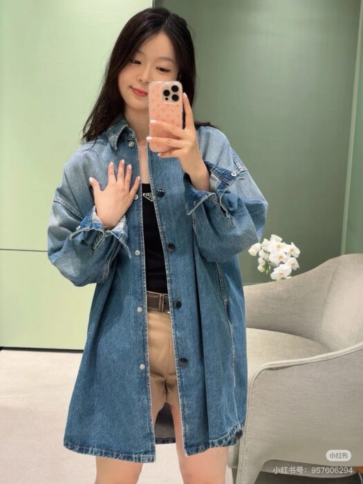 프라다 데님 셔츠 레플리카 미러급 SA급 S급 고퀄리티 하이엔드 최상급 의류 [여성] 2