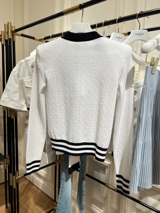 발망 모노그램 장식 바이컬러 가디건 레플리카 미러급 SA급 S급 고퀄리티 하이엔드 최상급 의류 [여성] 11