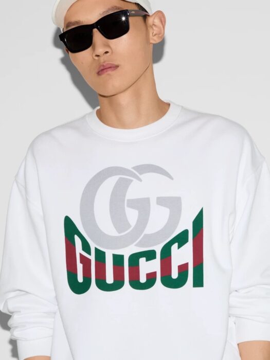 구찌 프린트 코튼 저지 스웨트셔츠 레플리카 미러급 SA급 S급 고퀄리티 하이엔드 최상급 의류 [남성여성공용] 10