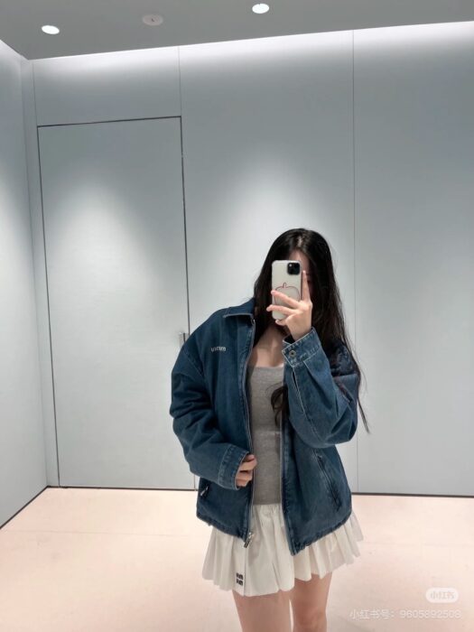 미우미우 캐시미어 데님 블루종 자켓 레플리카 미러급 SA급 S급 고퀄리티 하이엔드 최상급 의류 [여성] 2