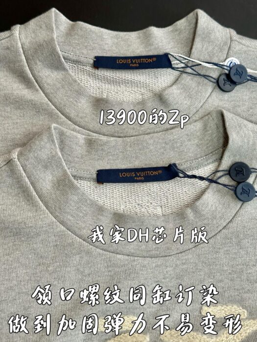 루이비통 니고 FW25 자수 맨투맨 그레이 레플리카 미러급 SA급 S급 고퀄리티 하이엔드 최상급 의류 [남성여성공용] 6