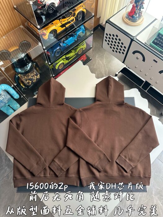 루이비통 LV 엠벨리시드 코튼 후드티 브라운 1AFWVV 레플리카 미러급 SA급 S급 고퀄리티 하이엔드 최상급 의류 [남성여성공용] 4