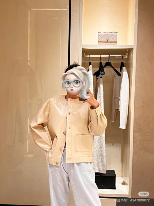 샤넬 베이지 가죽 자켓, 팬츠 레플리카 미러급 SA급 S급 고퀄리티 하이엔드 최상급 의류 [여성] 7