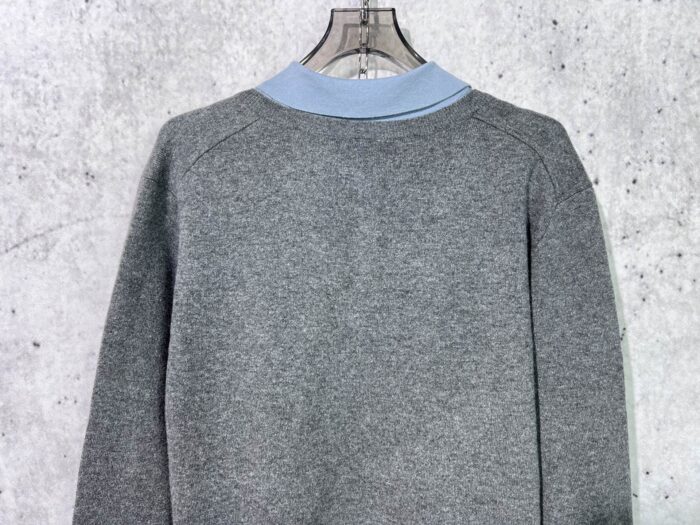 미우미우 캐시미어 페이크 레이어링 니트 카라티 폴로티 레플리카 미러급 SA급 S급 고퀄리티 하이엔드 최상급 의류 [남성여성공용] 6