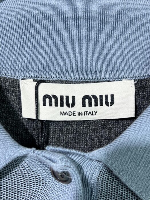 미우미우 캐시미어 페이크 레이어링 니트 카라티 폴로티 레플리카 미러급 SA급 S급 고퀄리티 하이엔드 최상급 의류 [남성여성공용] 15