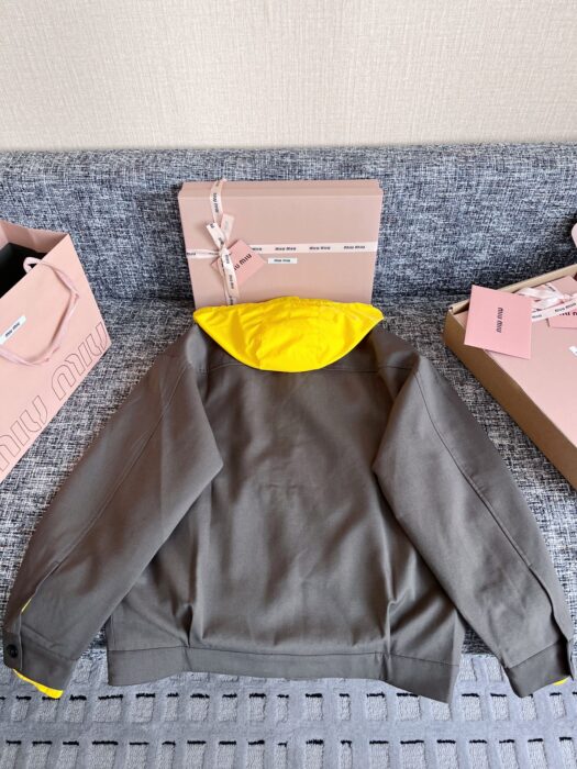 미우미우 키드 모헤어 및 테크니컬 퐁제 블루종 자켓 레플리카 미러급 SA급 S급 고퀄리티 하이엔드 최상급 의류 [여성] 16