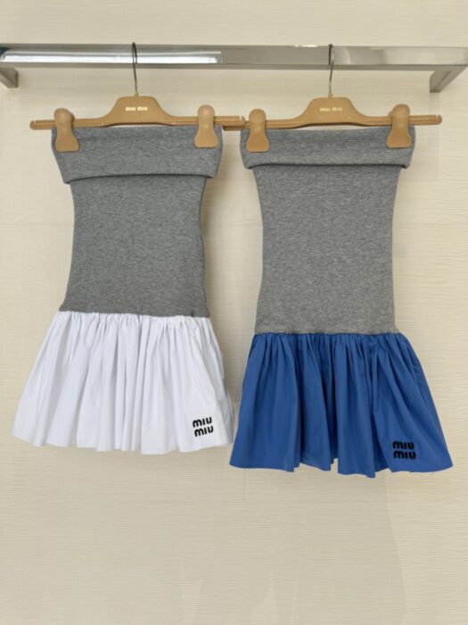 미우 미우 포플린 앤 저지 미니스커트 레플리카 미러급 SA급 S급 고퀄리티 하이엔드 최상급 의류 [여성] 22