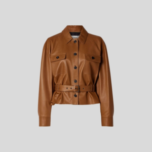 생로랑 벨트 가죽 자켓 브라운 레플리카 미러급 SA급 S급 고퀄리티 하이엔드 최상급 의류 [여성]