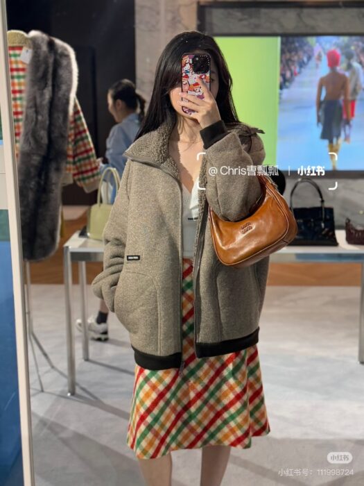 미우미우 코튼 플리스 집업 블루종 자켓 레플리카 미러급 SA급 S급 고퀄리티 하이엔드 최상급 의류 [여성] 12