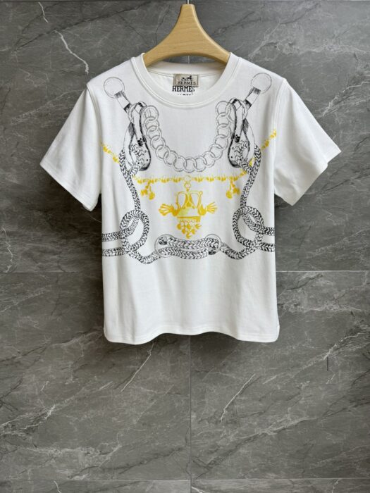 에르메스 Palefroi Remix 맥시 티셔츠 레플리카 미러급 SA급 S급 고퀄리티 하이엔드 최상급 의류 [여성] 4