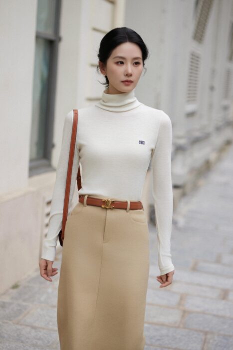 셀린느 터틀넥 긴팔 티셔츠 레플리카 미러급 SA급 S급 고퀄리티 하이엔드 최상급 의류 [여성] 2
