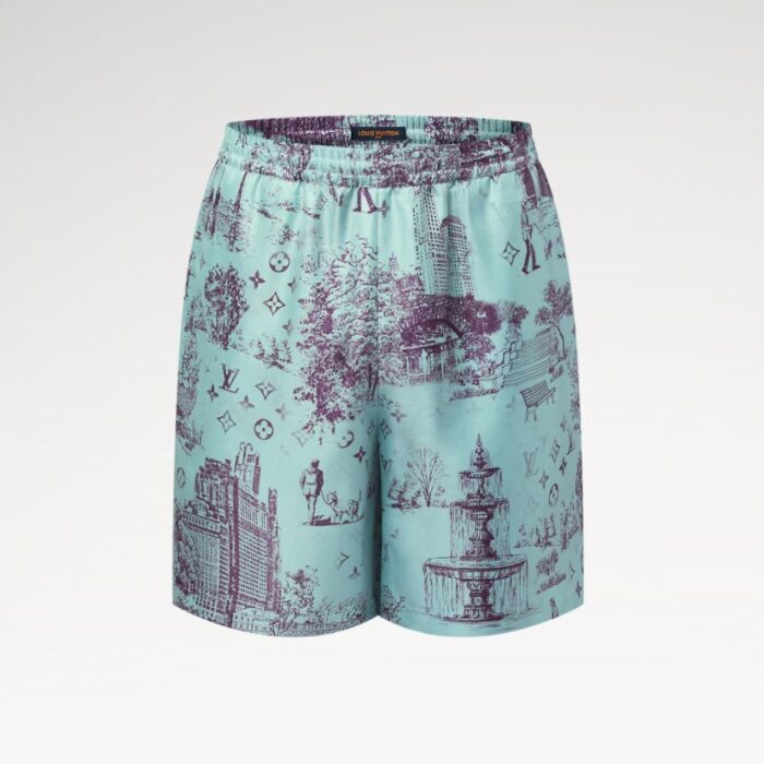 루이비통 모노그램 시티워크 프린티드 실크 쇼츠 레플리카 미러급 SA급 S급 고퀄리티 하이엔드 최상급 의류 [남성여성공용] 2