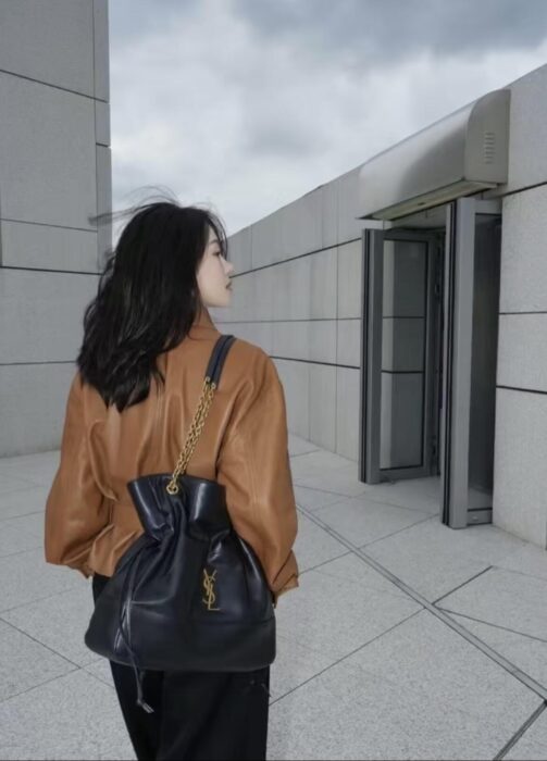 생로랑 벨트 가죽 자켓 브라운 레플리카 미러급 SA급 S급 고퀄리티 하이엔드 최상급 의류 [여성] 7