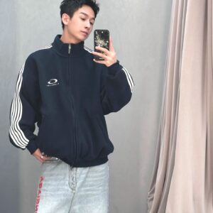 발렌시아가 루프 스포츠 아이콘 집업 자켓 블루 레플리카 미러급 SA급 S급 고퀄리티 하이엔드 최상급 의류 [남성여성공용]