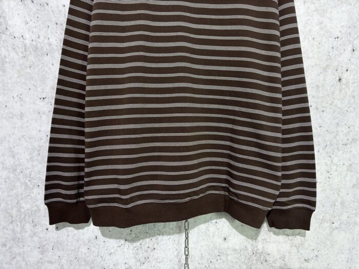 미우미우 모노그램 자수 스트라이프 후드집업 브라운 레플리카 미러급 SA급 S급 고퀄리티 하이엔드 최상급 의류 [남성여성공용] 8