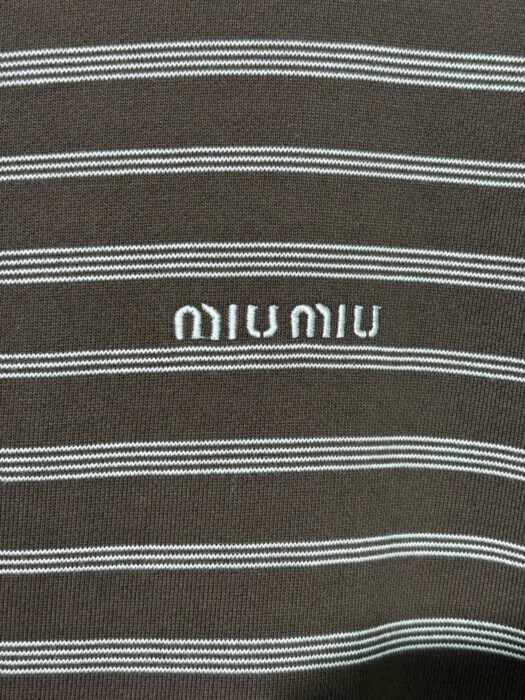 미우미우 모노그램 자수 스트라이프 후드집업 브라운 레플리카 미러급 SA급 S급 고퀄리티 하이엔드 최상급 의류 [남성여성공용] 13