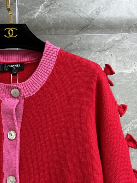 샤넬 보우 컬러블록 가디건 레플리카 미러급 SA급 S급 고퀄리티 하이엔드 최상급 의류 [여성] 4