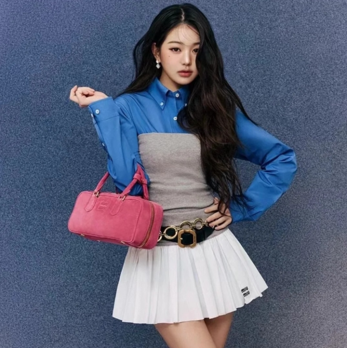 미우 미우 포플린 앤 저지 미니스커트 레플리카 미러급 SA급 S급 고퀄리티 하이엔드 최상급 의류 [여성] 21