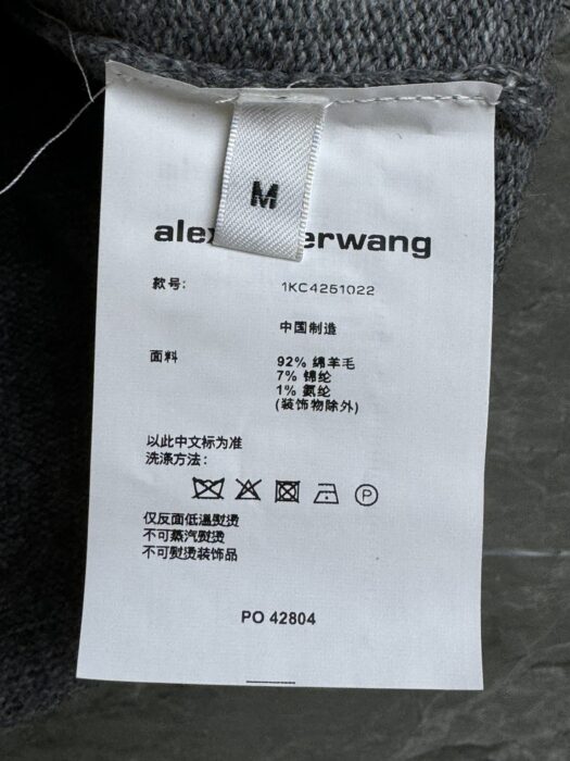 알렉산더왕 그레이 울 블렌드 핫픽스 미니스커트 레플리카 미러급 SA급 S급 고퀄리티 하이엔드 최상급 의류 [여성] 11