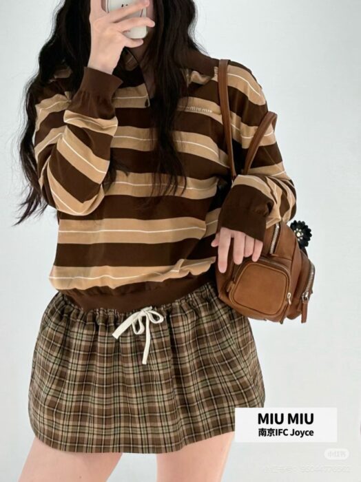 미우미우 플레이드 미니스커트 레플리카 미러급 SA급 S급 고퀄리티 하이엔드 최상급 의류 [여성] 23