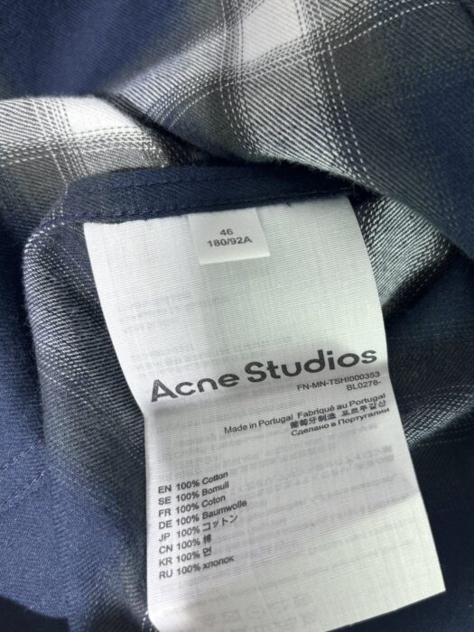 아크네스튜디오 체크 긴팔 셔츠 레플리카 미러급 SA급 S급 고퀄리티 하이엔드 최상급 의류 [남성여성공용] 16