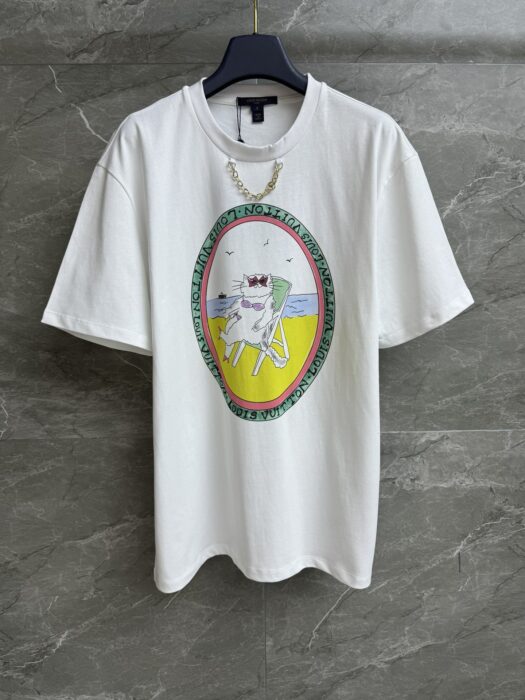 루이비통 고양이 프린트 티셔츠 레플리카 미러급 SA급 S급 고퀄리티 하이엔드 최상급 의류 [여성] 3