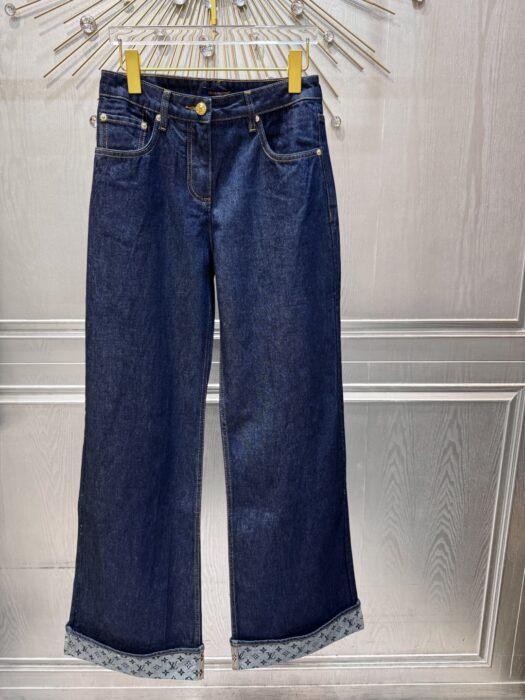 루이비통 커프 스트레이트 플레어 팬츠 레플리카 미러급 SA급 S급 고퀄리티 하이엔드 최상급 의류 [여성] 2