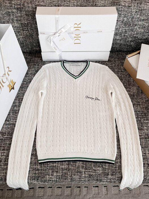 디올 슬림핏 브이넥 니트 레플리카 미러급 SA급 S급 고퀄리티 하이엔드 최상급 의류 [여성] 12