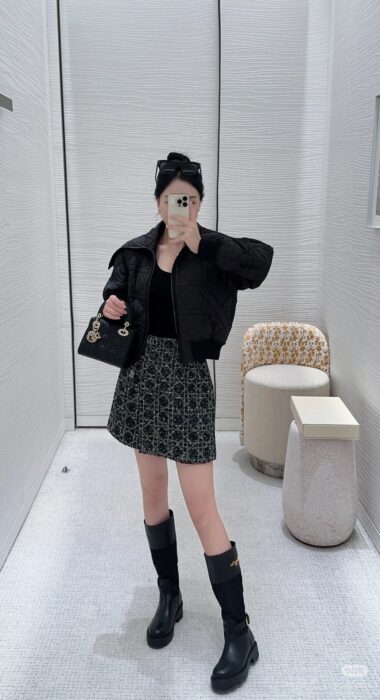 디올 오버사이즈 칼라 매크로까나쥬 자켓 레플리카 미러급 SA급 S급 고퀄리티 하이엔드 최상급 의류 [여성] 2