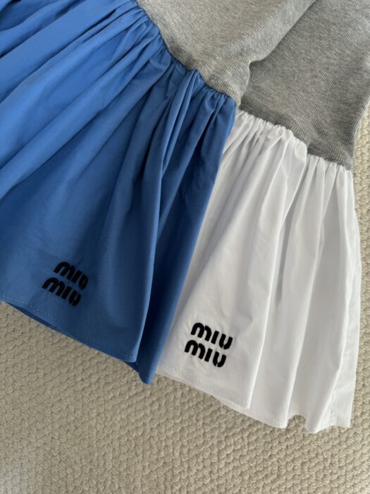 미우 미우 포플린 앤 저지 미니스커트 레플리카 미러급 SA급 S급 고퀄리티 하이엔드 최상급 의류 [여성] 19