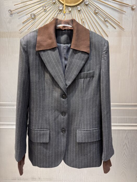 미우미우 싱글 브레스티드 핀스트라이프 자켓 레플리카 미러급 SA급 S급 고퀄리티 하이엔드 최상급 의류 [남성여성공용] 2