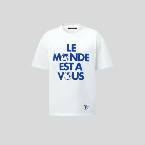 루이비통 플로킹 레더 반팔티 레플리카 미러급 SA급 S급 고퀄리티 하이엔드 최상급 의류 [남성여성공용]