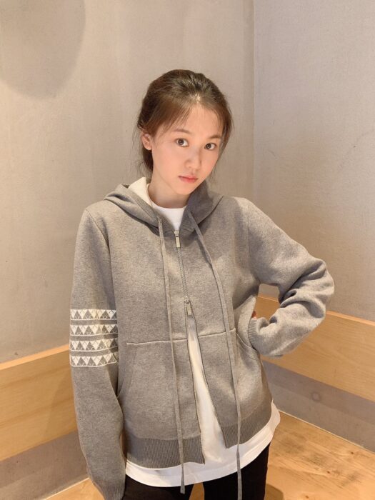 톰브라운 코튼 헥터 자카드 후드 집업 (네이비,그레이) 레플리카 미러급 SA급 S급 고퀄리티 하이엔드 최상급 의류 [남성여성공용] 2