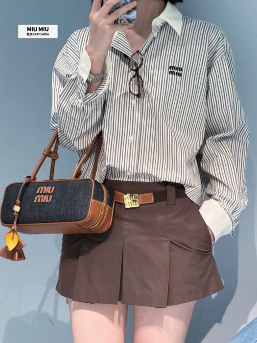 미우미우 긴팔 셔츠 레플리카 미러급 SA급 S급 고퀄리티 하이엔드 최상급 의류 [여성] 6