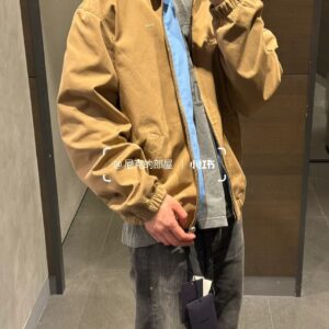프라다 미니 모노그램 지퍼 자켓 카키 레플리카 미러급 SA급 S급 고퀄리티 하이엔드 최상급 의류 [남성여성공용]