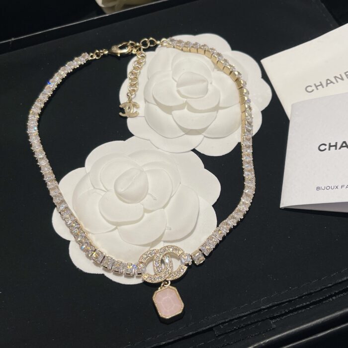 샤넬 핑크 펜던트 큐빅 체인 목걸이 레플리카 미러급 SA급 S급 고퀄리티 하이엔드 최상급 악세사리 [여성] 4