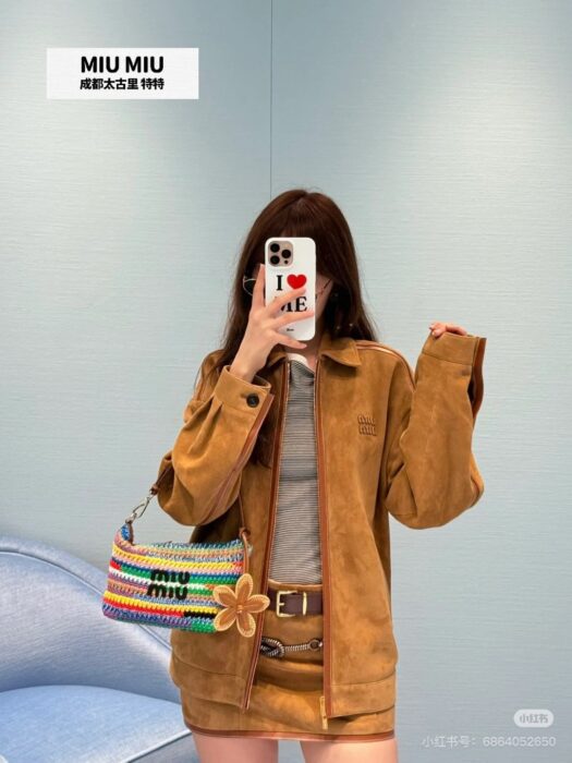 미우미우 스웨이드 블루종 스커트 레플리카 미러급 SA급 S급 고퀄리티 하이엔드 최상급 의류 [여성] 9