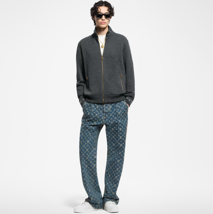 루이비통 모노그램 데님 테일러드 팬츠 1AGIUW 레플리카 미러급 SA급 S급 고퀄리티 하이엔드 최상급 의류 [남성여성공용] 2