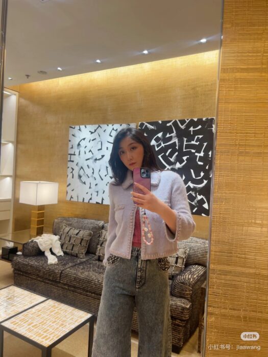 샤넬 퍼플 플러시 가디건 레플리카 미러급 SA급 S급 고퀄리티 하이엔드 최상급 의류 [여성] 7