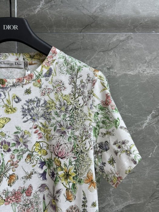 디올 플로럴 프린트 티셔츠 레플리카 미러급 SA급 S급 고퀄리티 하이엔드 최상급 의류 [여성] 4
