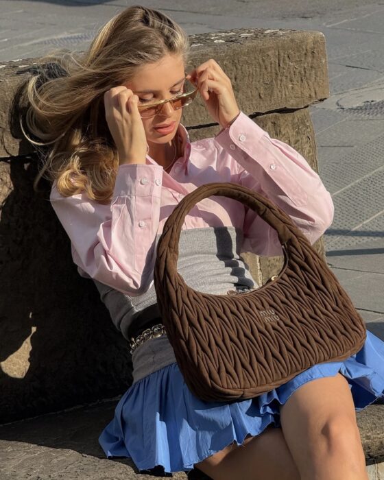 미우 미우 포플린 앤 저지 미니스커트 레플리카 미러급 SA급 S급 고퀄리티 하이엔드 최상급 의류 [여성] 6