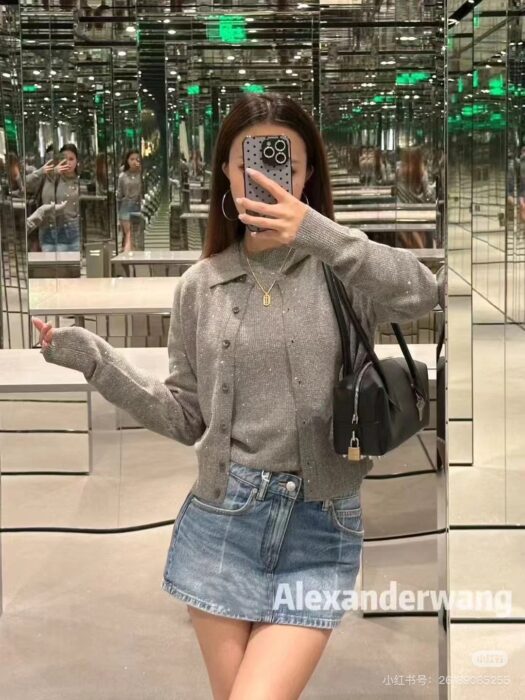 알렉산더왕 울 블렌드 핫픽스 폴로 가디건(2color) 레플리카 미러급 SA급 S급 고퀄리티 하이엔드 최상급 의류 [여성] 13