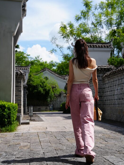 미우미우 핑크 진 레플리카 미러급 SA급 S급 고퀄리티 하이엔드 최상급 의류 [여성] 4