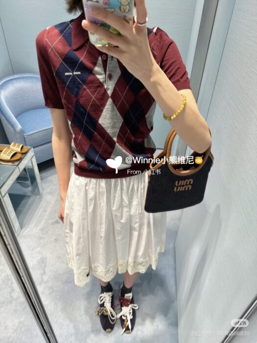 미우미우 울 폴로 셔츠 레플리카 미러급 SA급 S급 고퀄리티 하이엔드 최상급 의류 [여성] 11