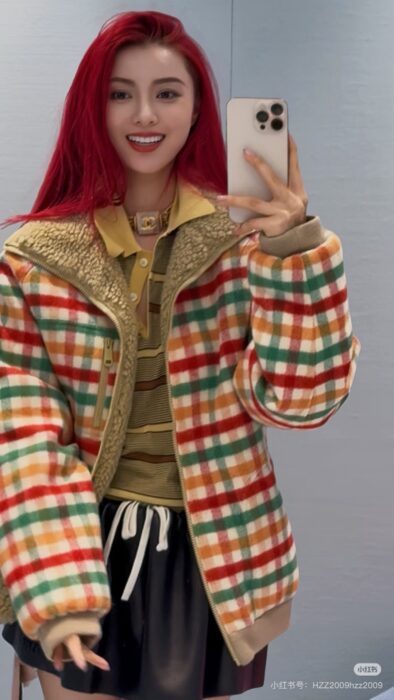 미우미우 플리스 안감 체크 블루종 자켓 레플리카 미러급 SA급 S급 고퀄리티 하이엔드 최상급 의류 [여성] 15